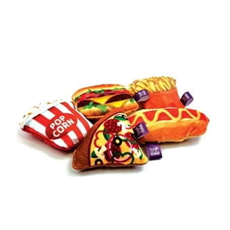 HAPPY PET TABBY PATCH FAST FOOD MET CATNIP ASSORTI 11,5X5,5X3,5 CM
