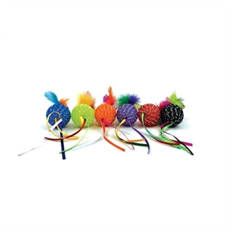 HAPPY PET TABBY PATCH GLITTERBAL MET RATEL EN VEREN 20X4,5X4,5 CM