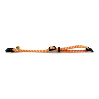 HAPPY PET TABBY PATCH HALSBAND KAT RUIT ORANJE 18-30X1 CM
