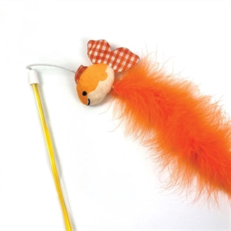 HAPPY PET TABBY PATCH KATTENHENGEL GOUDVIS ORANJE 40X7,5 CM