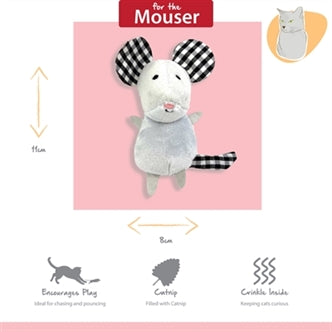 HAPPY PET TABBY PATCH MUIZEN 11 CM EN 9 CM