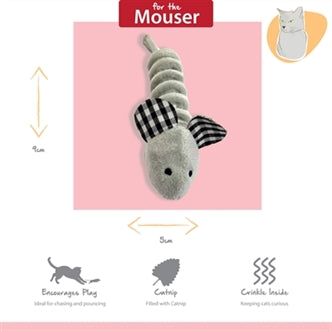 HAPPY PET TABBY PATCH MUIZEN 11 CM EN 9 CM