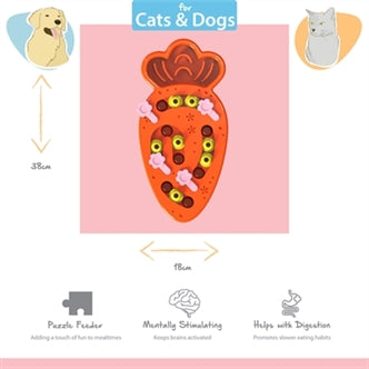 HAPPY PET TABBY PATCH WORTEL PUZZEL INTELLIGENTIE SPEELGOED 28X18X4 CM