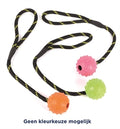HAPPY PET TOUGH TOYS BAL STUDDED AAN TOUW RUBBER 22X6X6 CM OP=OP