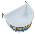 HAPPY PET VOERBAK HALF ROND WIT SMALL 7,5X5,5X3,5 CM
