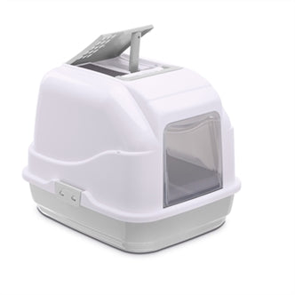 IMAC KATTENBAK EASY CAT WIT / LICHTGRIJS 50X40X40 CM