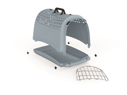 IMAC REISMAND LINUS CABRIO 2ND LIFE GERECYCLED LICHTBLAUW 50X32X34,5 CM