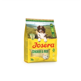 JOSERA ALL SIZES ADULT CHICKEN & RICE 900 GR