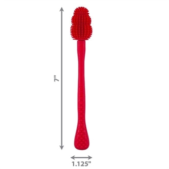 KONG BRUSH SCHOONMAAKBORSTEL ROOD 3X3X18 CM