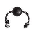 KONG EXTREME BAL MET TOUW ZWART / WIT 7,5X7,5X7,5 CM