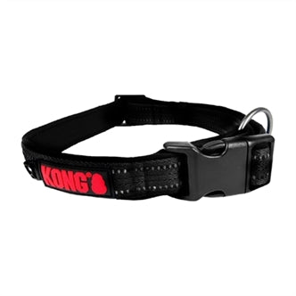 KONG HALSBAND HOND NYLON ZWART 45-66 CM