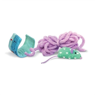 KONG PULL-A-PARTZ YARNZ ASSORTI 11,5X7,5X4,5 CM