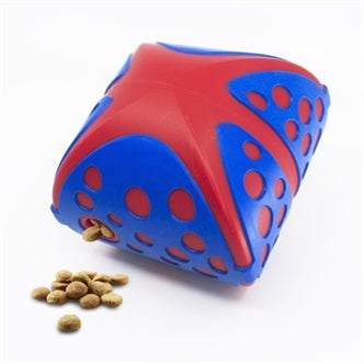 KONG REWARDS WALLY BLAUW / ROOD 12,5X12,5X12,5 CM