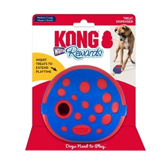 KONG REWARDS WALLY BLAUW / ROOD 12,5X12,5X12,5 CM