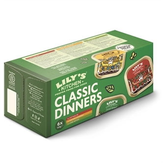 LILY'S KITCHEN DOG ADULT CLASSIC DINNERS TRAY MULTIPACK 6X150 GR