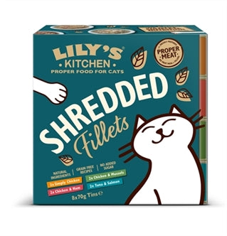 LILY'S KITCHEN SHREDDED FILLETS MULTIPACK 8X70 GR OP=OP
