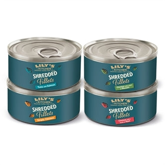 LILY'S KITCHEN SHREDDED FILLETS MULTIPACK 8X70 GR OP=OP