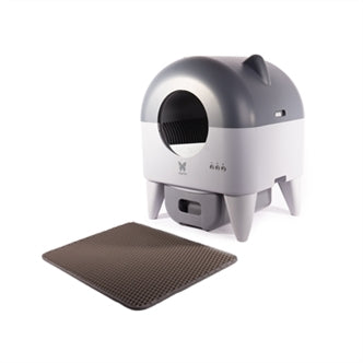 MARTIN AUTOMATISCHE KATTENBAK MET VERLICHTING GRIJS / ANTRACIET 55X50X66 CM
