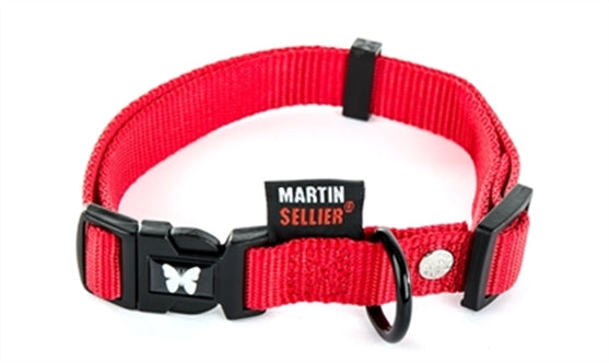 MARTIN HALSBAND VERSTELBAAR NYLON ROOD 40-55X2 CM