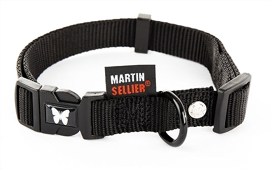 MARTIN HALSBAND VERSTELBAAR NYLON ZWART 40-55X2 CM