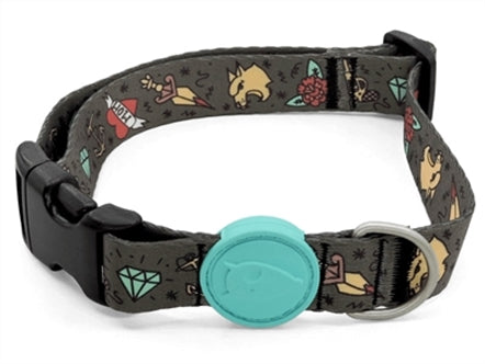 MORSO HALSBAND HOND GERECYCLED INK TANK GROEN 43-70X2,5 CM