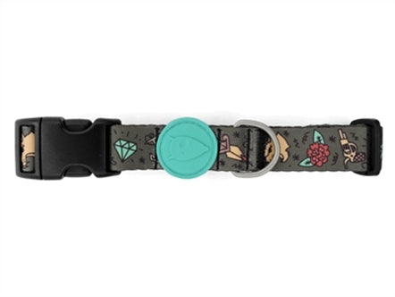 MORSO HALSBAND HOND GERECYCLED INK TANK GROEN 43-70X2,5 CM