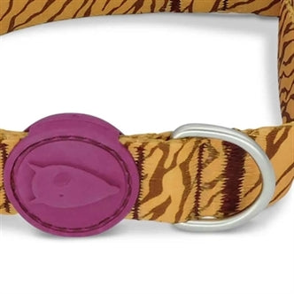 MORSO HALSBAND HOND GERECYCLED JUNGLE DRUM ORANJE 43-70X2,5 CM