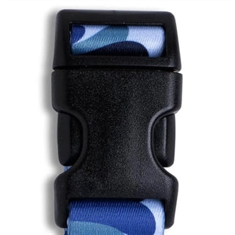 MORSO HALSBAND HOND GERECYCLED SPLASH BLAUW 30-42X1,5 CM