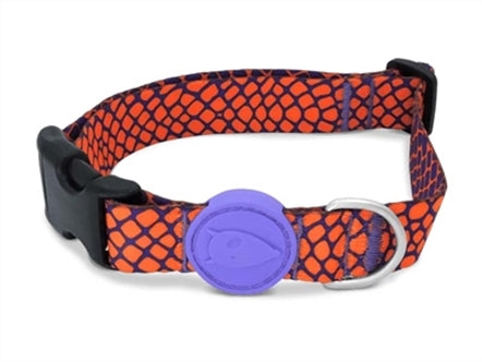 MORSO HALSBAND HOND GERECYCLED URBAN LIZARD ROOD 37-58X2,5 CM