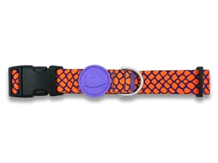 MORSO HALSBAND HOND GERECYCLED URBAN LIZARD ROOD 37-58X2,5 CM