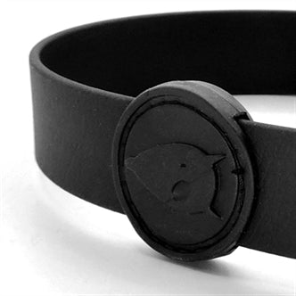 MORSO HALSBAND HOND WATERPROOF GERECYCLED BLACK ZWART 38-46X1,5 CM