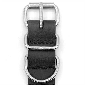MORSO HALSBAND HOND WATERPROOF GERECYCLED BLACK ZWART 47-55X2,5 CM