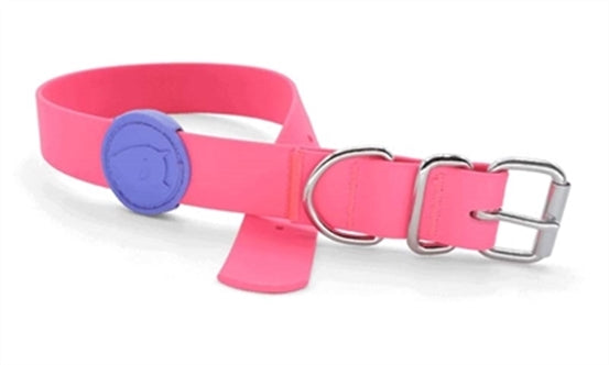 MORSO HALSBAND HOND WATERPROOF GERECYCLED PASSION PINK ROZE 38-46X1,5 CM