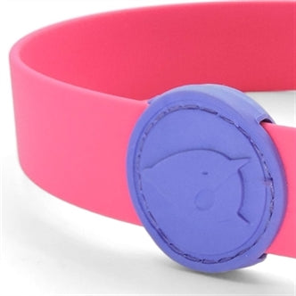MORSO HALSBAND HOND WATERPROOF GERECYCLED PASSION PINK ROZE 38-46X1,5 CM