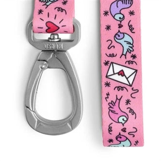 MORSO HONDENRIEM GERECYCLED SWEET TWEET ROZE 120X1,5 CM 6-20 KG