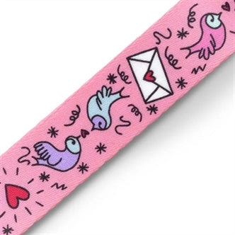 MORSO HONDENRIEM GERECYCLED SWEET TWEET ROZE 120X1,5 CM 6-20 KG