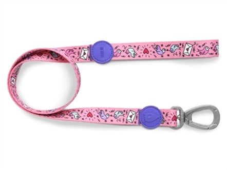 MORSO HONDENRIEM GERECYCLED SWEET TWEET ROZE 120X1,5 CM 6-20 KG