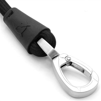 MORSO HONDENRIEM SOFT ROPE GERECYCLED BLACK ZWART 120X1 CM