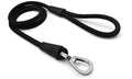MORSO HONDENRIEM SOFT ROPE GERECYCLED BLACK ZWART 120X1 CM