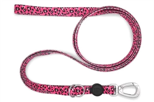 MORSO HONDENRIEM VERSTELBAAR GERECYCLED BUBBLE LEO ROZE 75-230X1,5 CM 1-4 KG