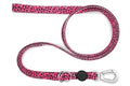 MORSO HONDENRIEM VERSTELBAAR GERECYCLED BUBBLE LEO ROZE 75-230X1,5 CM 4-20 KG