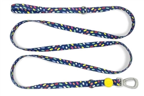MORSO HONDENRIEM VERSTELBAAR GERECYCLED COLOR INVADERS PAARS 75-230X1,5 CM 1-4 KG