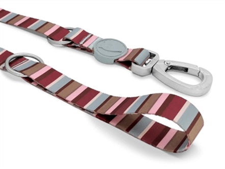 MORSO HONDENRIEM VERSTELBAAR GERECYCLED SKYLINE ROOD / ROZE 75-230X1,5 CM 4-20 KG