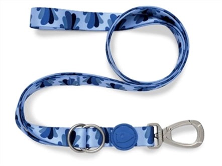 MORSO HONDENRIEM VERSTELBAAR GERECYCLED SPLASH BLAUW 65-200X2,5 CM 20-80 KG