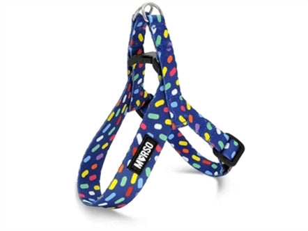 MORSO MINI HONDENTUIG VERSTELBAAR GERECYCLED COLOR INVADERS PAARS 32-41X2,5 CM