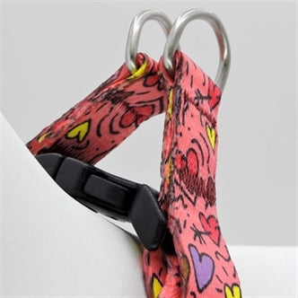 MORSO MINI HONDENTUIG VERSTELBAAR GERECYCLED PINK THINK ROZE 32-41X2,5 CM