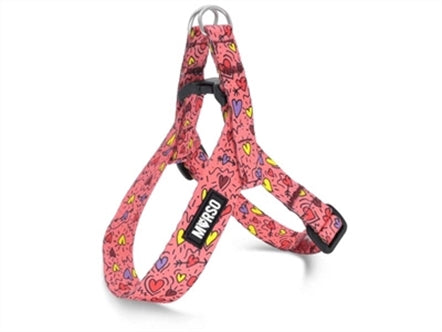 MORSO MINI HONDENTUIG VERSTELBAAR GERECYCLED PINK THINK ROZE 32-41X2,5 CM