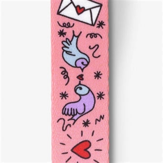 MORSO MINI HONDENTUIG VERSTELBAAR GERECYCLED SWEET TWEET ROZE 29-38X2,5 CM