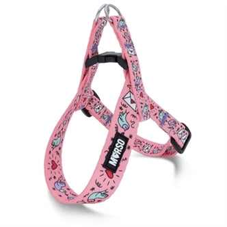 MORSO MINI HONDENTUIG VERSTELBAAR GERECYCLED SWEET TWEET ROZE 32-41X2,5 CM