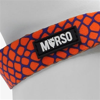 MORSO MINI HONDENTUIG VERSTELBAAR GERECYCLED URBAN LIZARD ROOD 32-41X2,5 CM